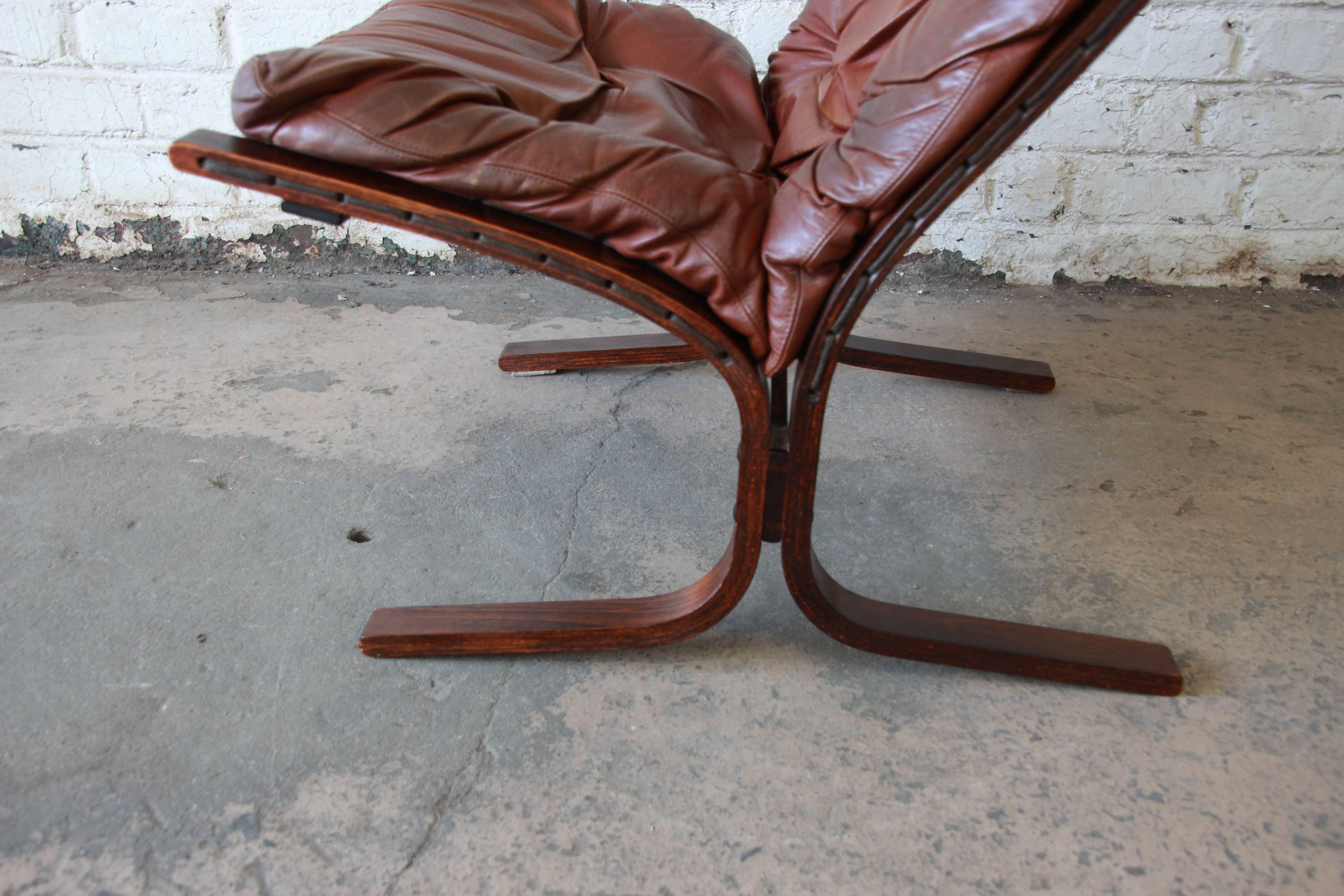Mid-20th Century Ingmar Relling for Westnofa Siesta Lounge Chair with Ottoman