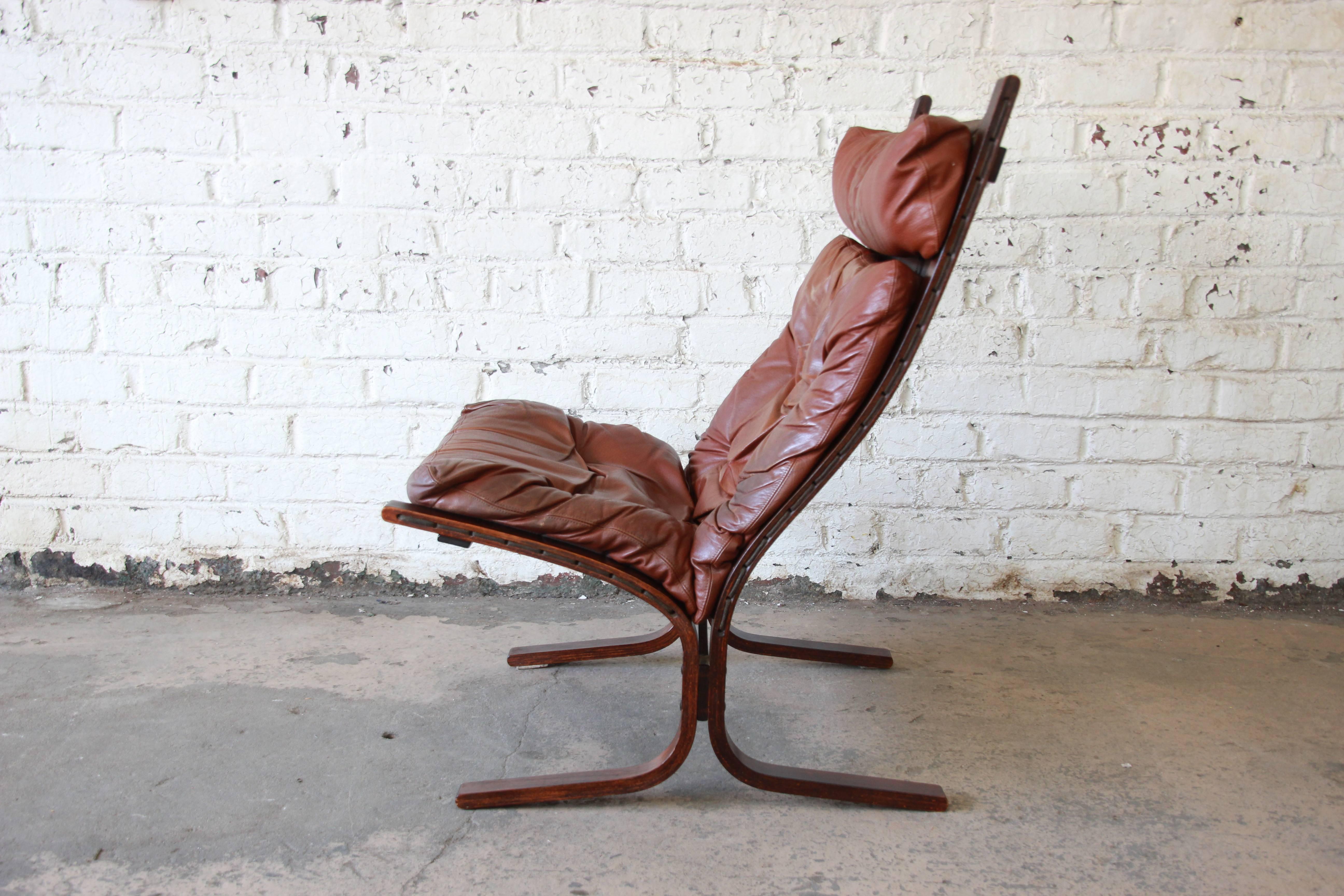 Norwegian Ingmar Relling for Westnofa Siesta Lounge Chair with Ottoman