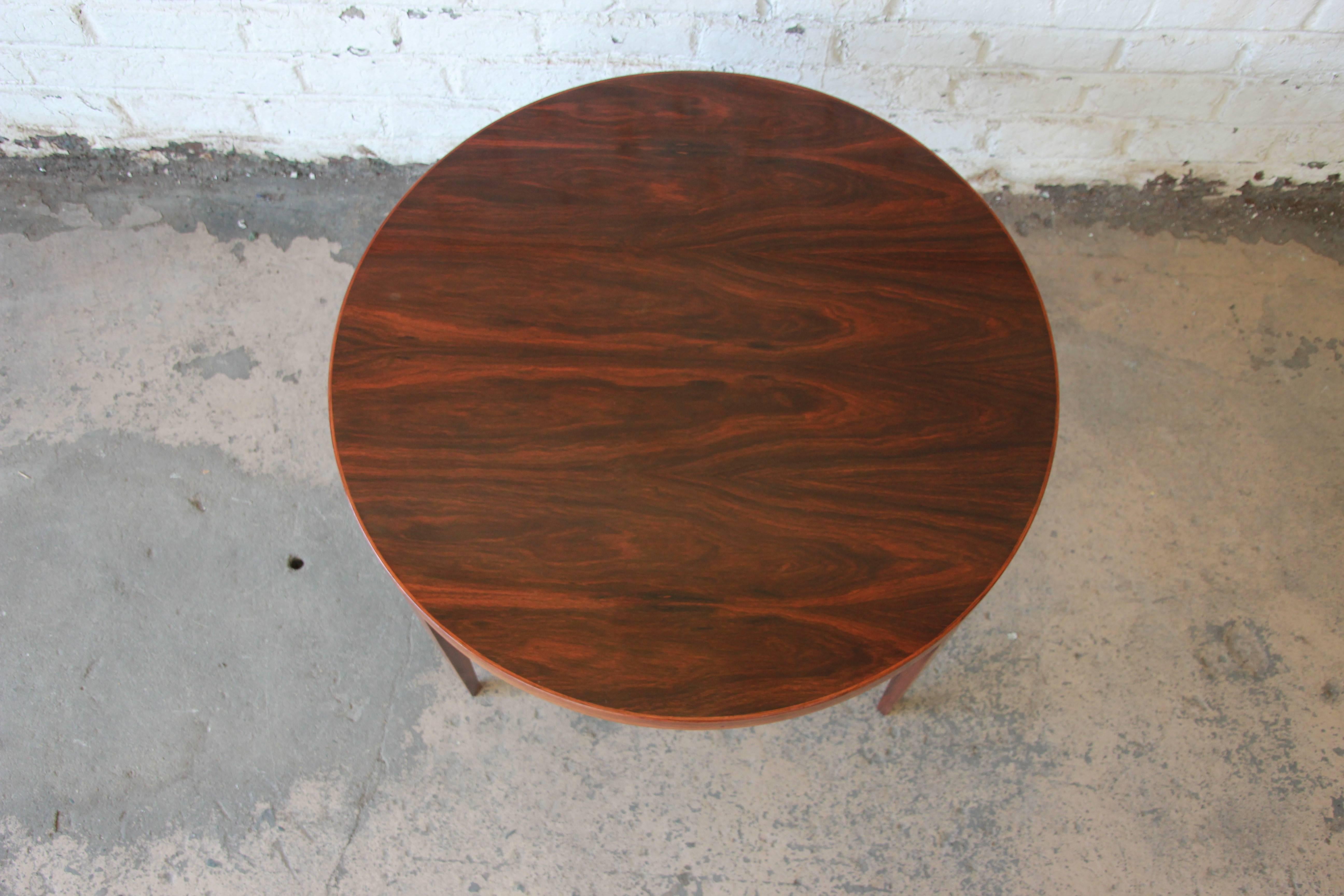 Severin Hansen for Haslev Møbelsnedkeri Danish Modern Rosewood Coffee Table In Good Condition In South Bend, IN