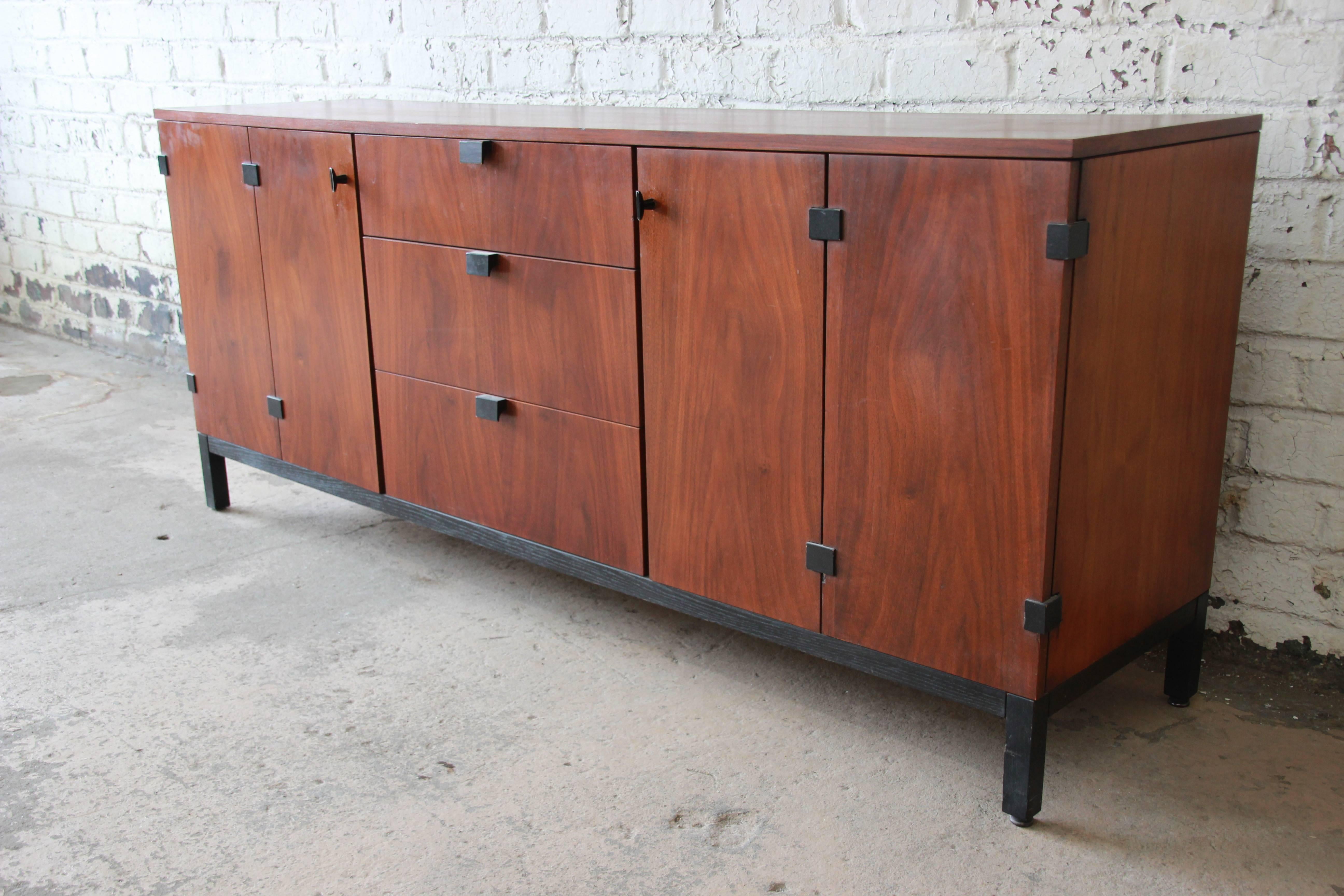 American Kipp Stewart for Directional Mid-Century Modern Walnut Credenza or Dresser