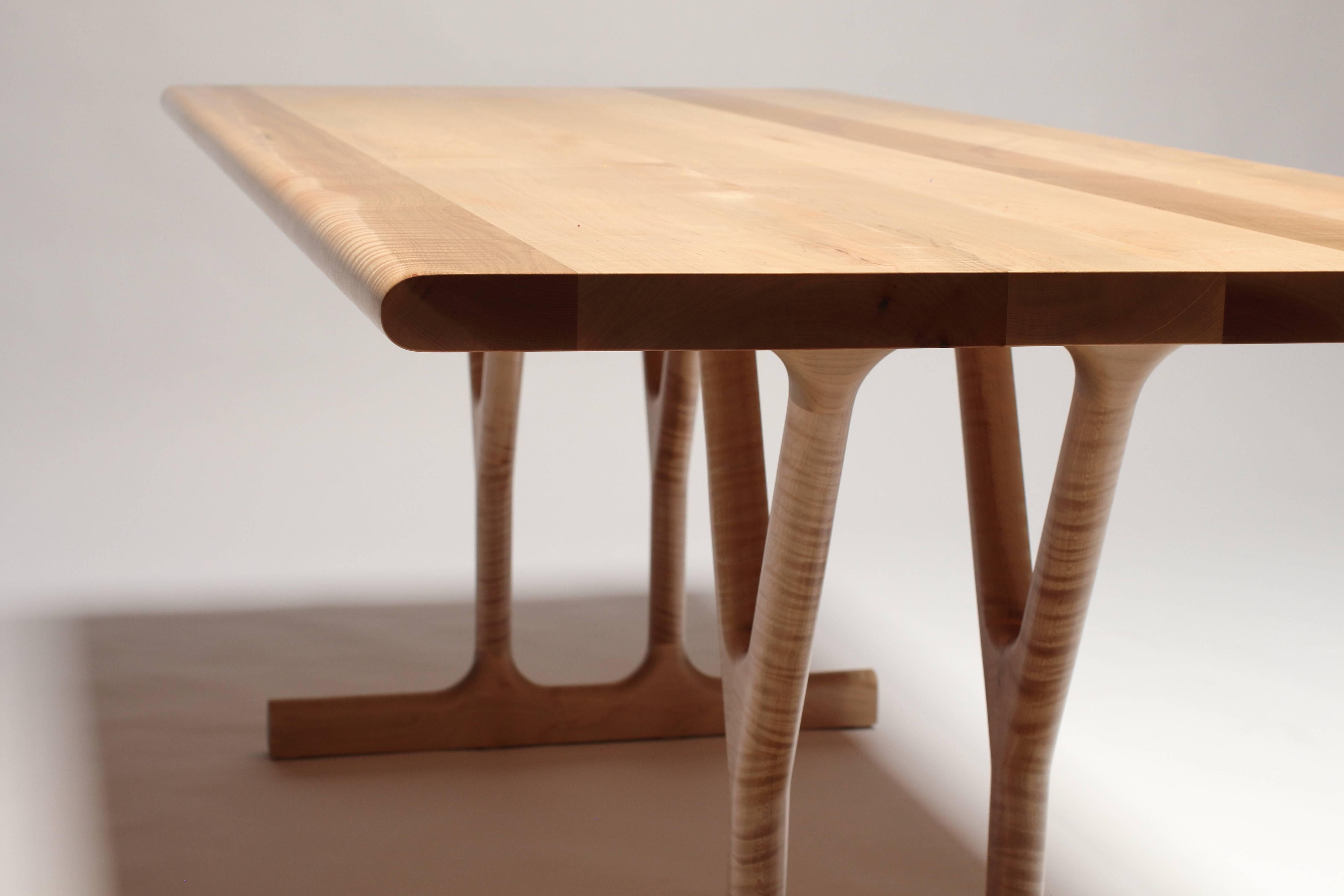 solid maple dining table