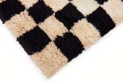 Aelfie Checkerboard Shag Hand-Knotted Rug Carpet