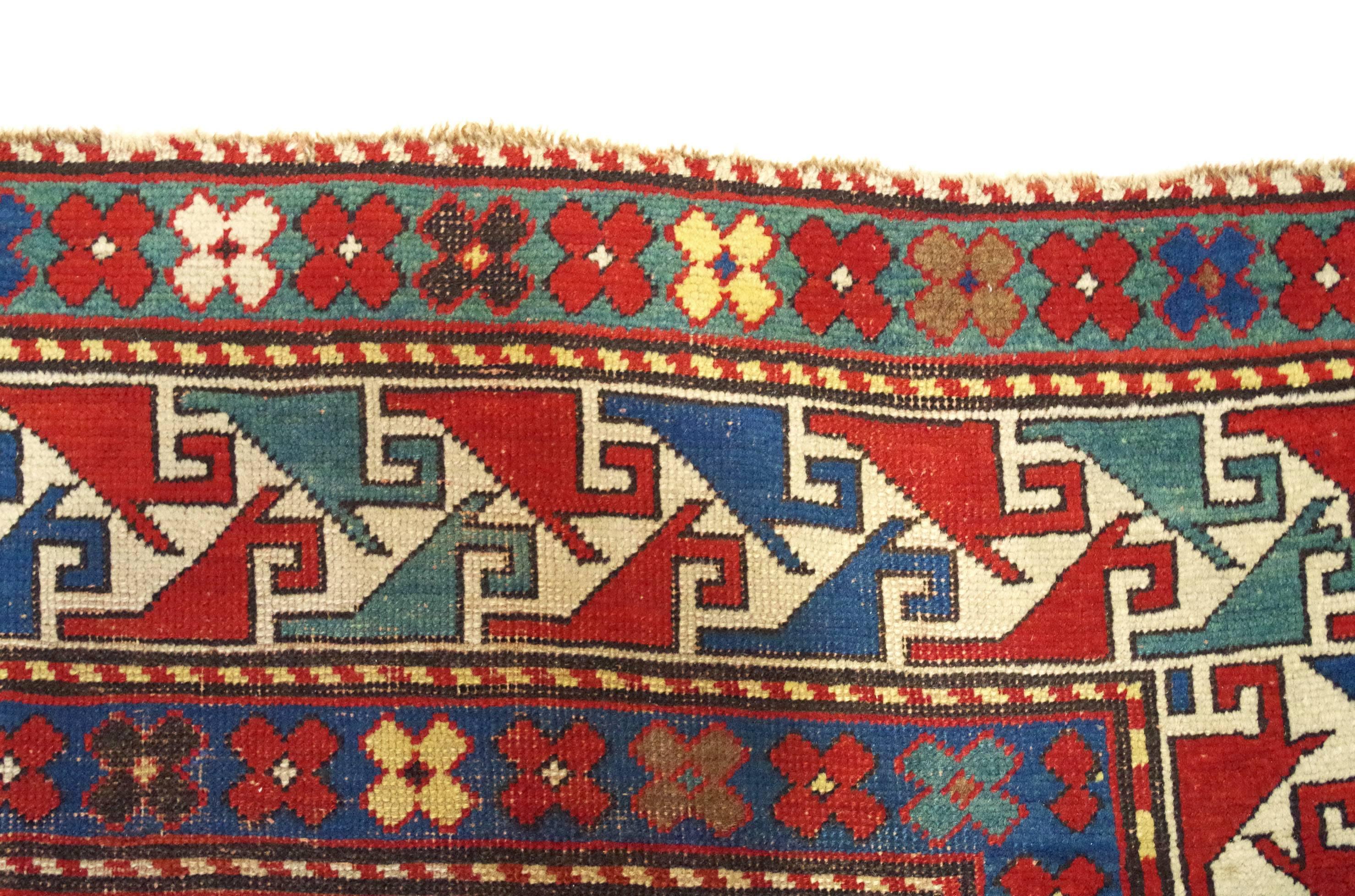 Late 19th Century Chondzoresk Caucasian 'Cloudband Kazak' For Sale 1