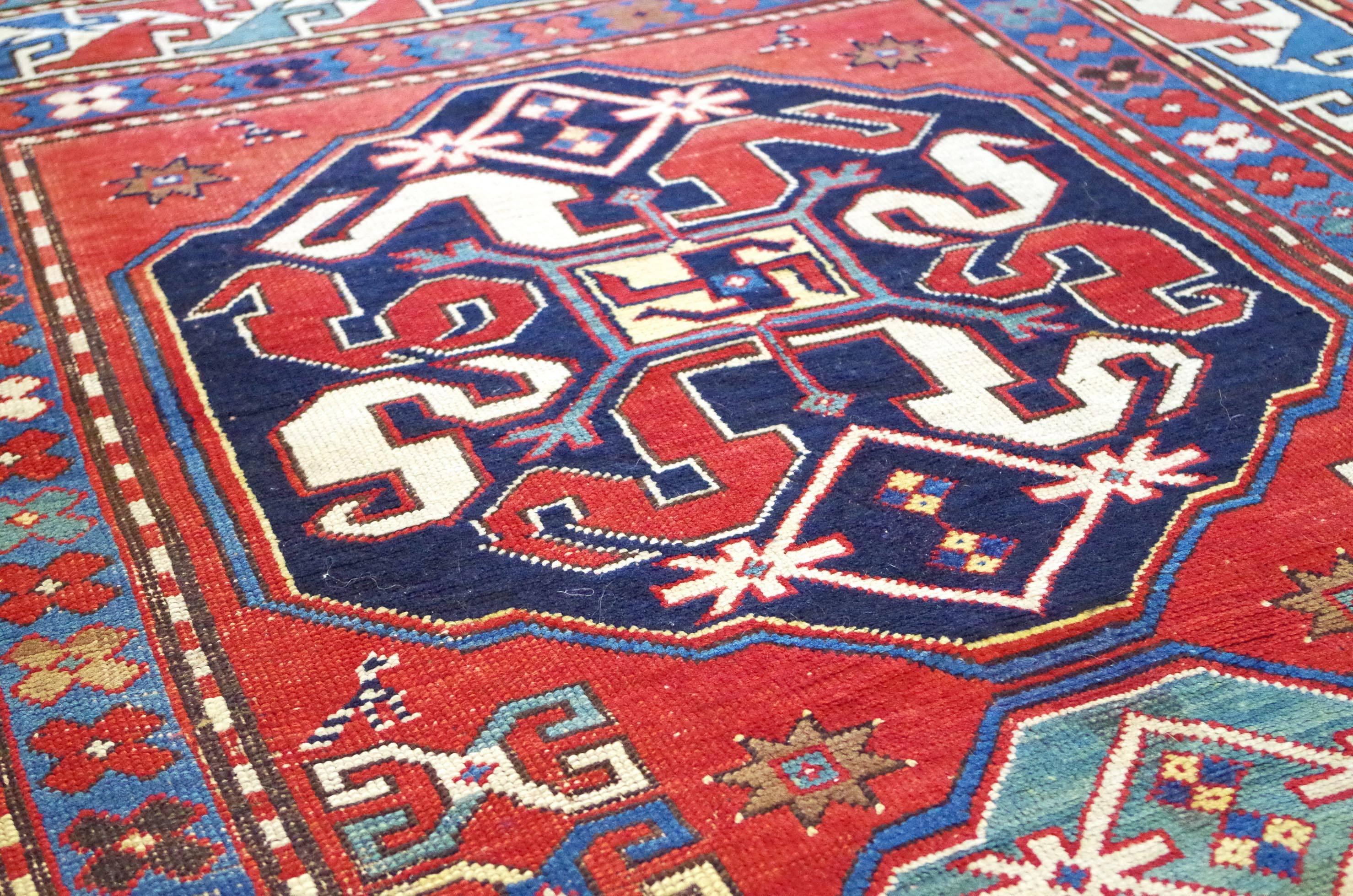Late 19th Century Chondzoresk Caucasian 'Cloudband Kazak' For Sale 2