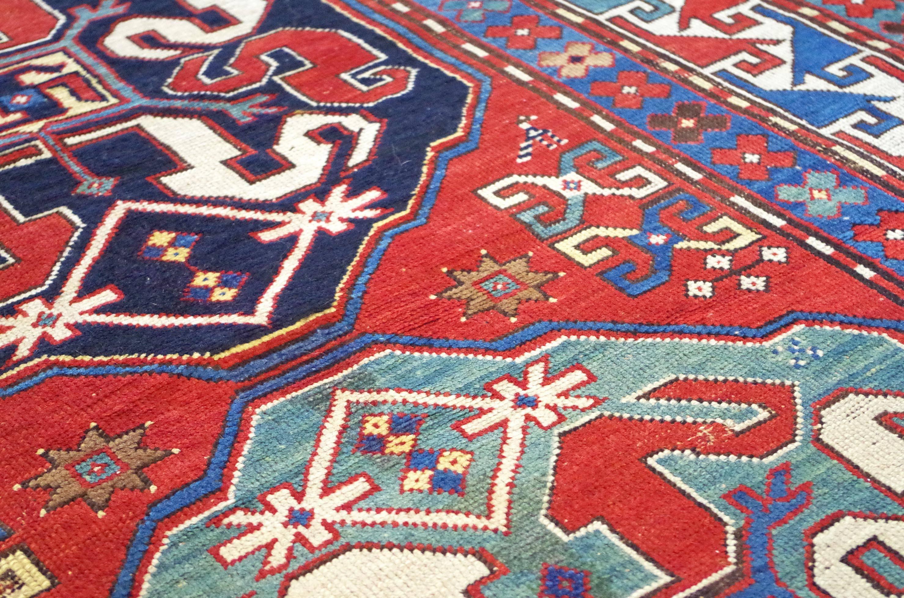 Late 19th Century Chondzoresk Caucasian 'Cloudband Kazak' For Sale 3
