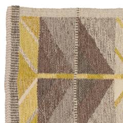 Mid-20th Century Ingrid Dessau, Diagonals, Scandinavian Modern Flat-Weave Rug