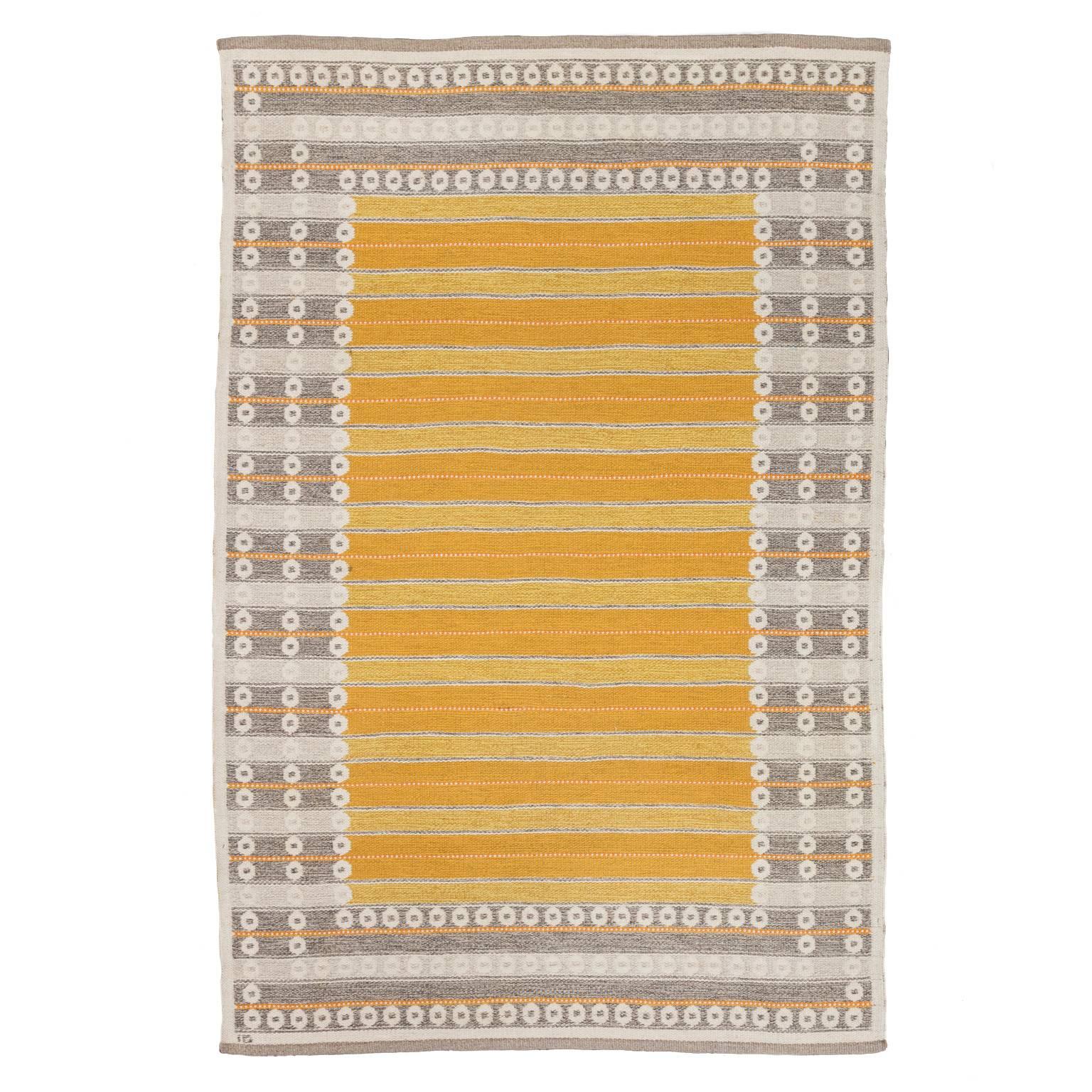 Scandinavian Modern Mid-20th Century Ingrid Dessau Reversible Carpet For Sale