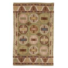 Antique Märta Måås-Fjetterström Rug Dukater, 20th Century Scandinavian Modern, MMF