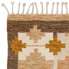 Mid-20th Century Vintage Rug from Sweden, Signed Ingegerd Silow