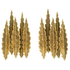 Pair of Brutalist Wall Lights 'Scones' by Holm Sorensen