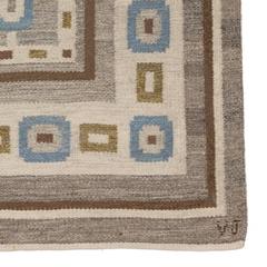 Scandinavian Modern Mid-20th Century Vintage Rollakan Rug