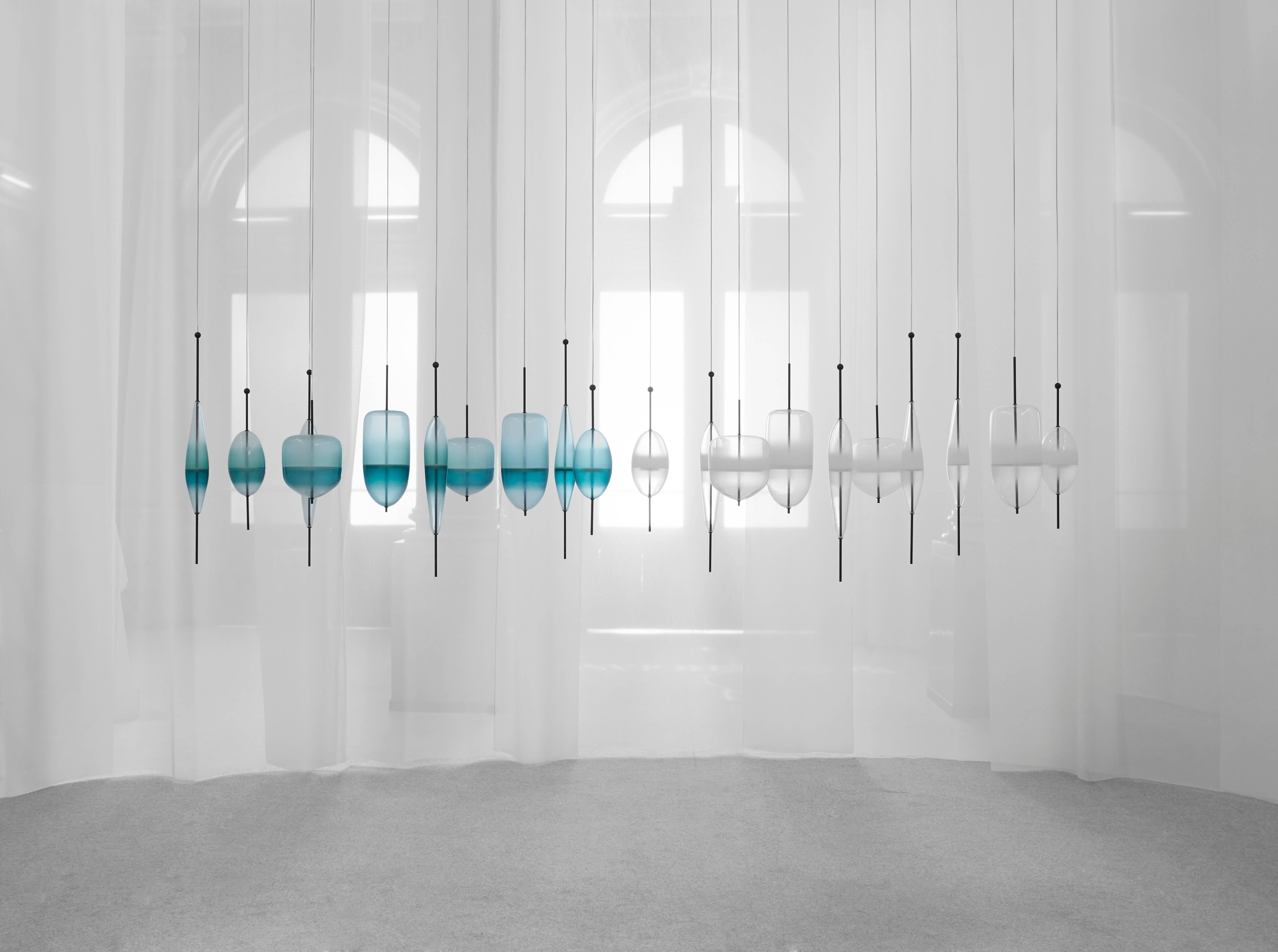 Flow[T] S1 by Nao Tamura - Lampe pendante en verre soufflé de Murano Neuf - En vente à London, GB