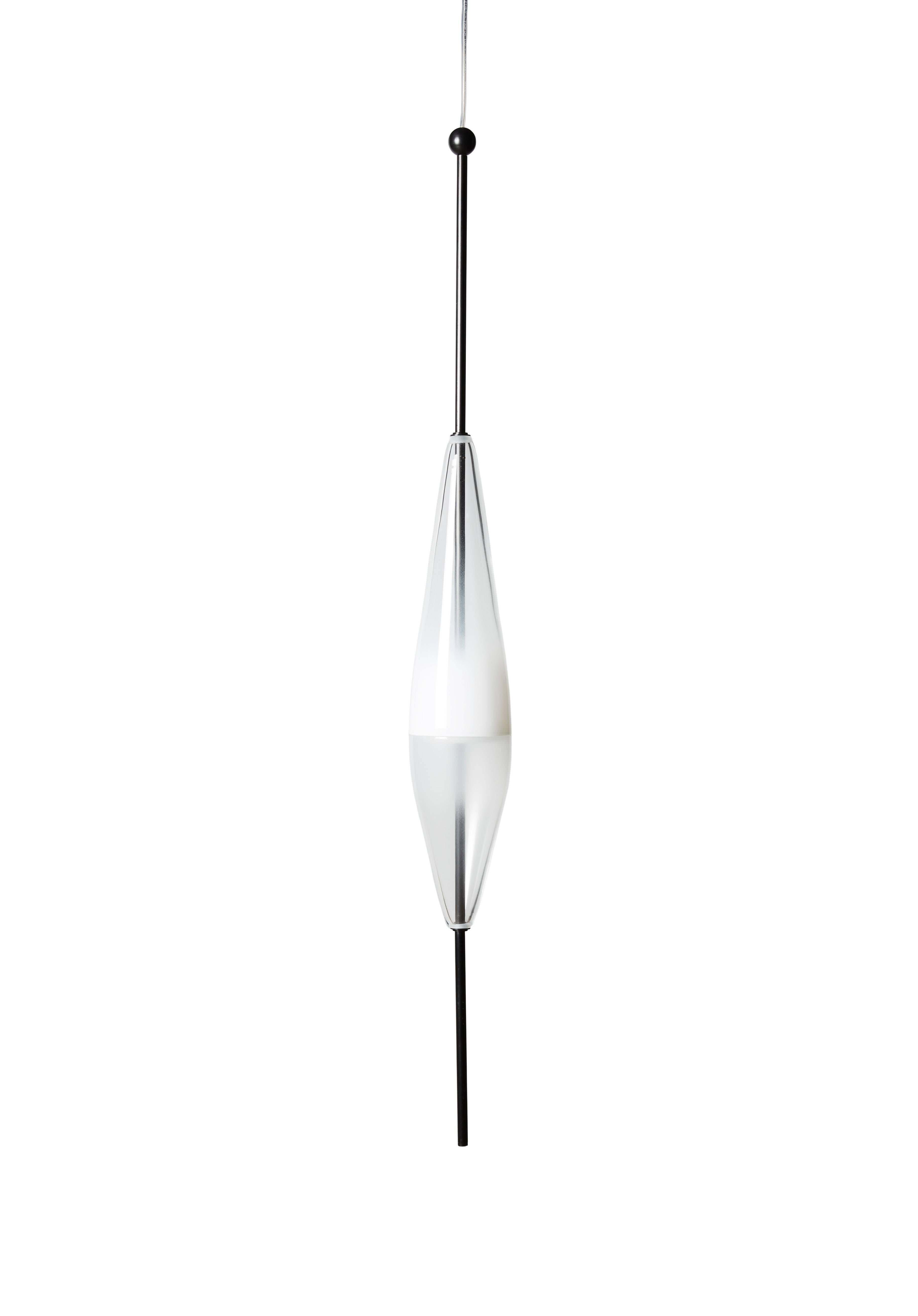 Italian Flow[T] S3 by Nao Tamura — Murano Blown Glass Pendant Lamp For Sale