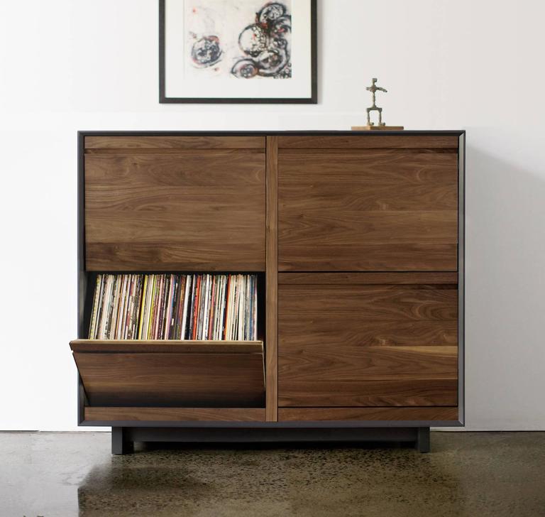 Modern Double LP Storage For Sale at 1stdibs