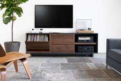 Modern LP Media Console Entertainment Cabinet with Drawers