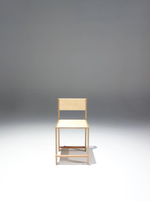 Waka Waka Contemporary Straight Back Wood Dining Chair For Sale at
