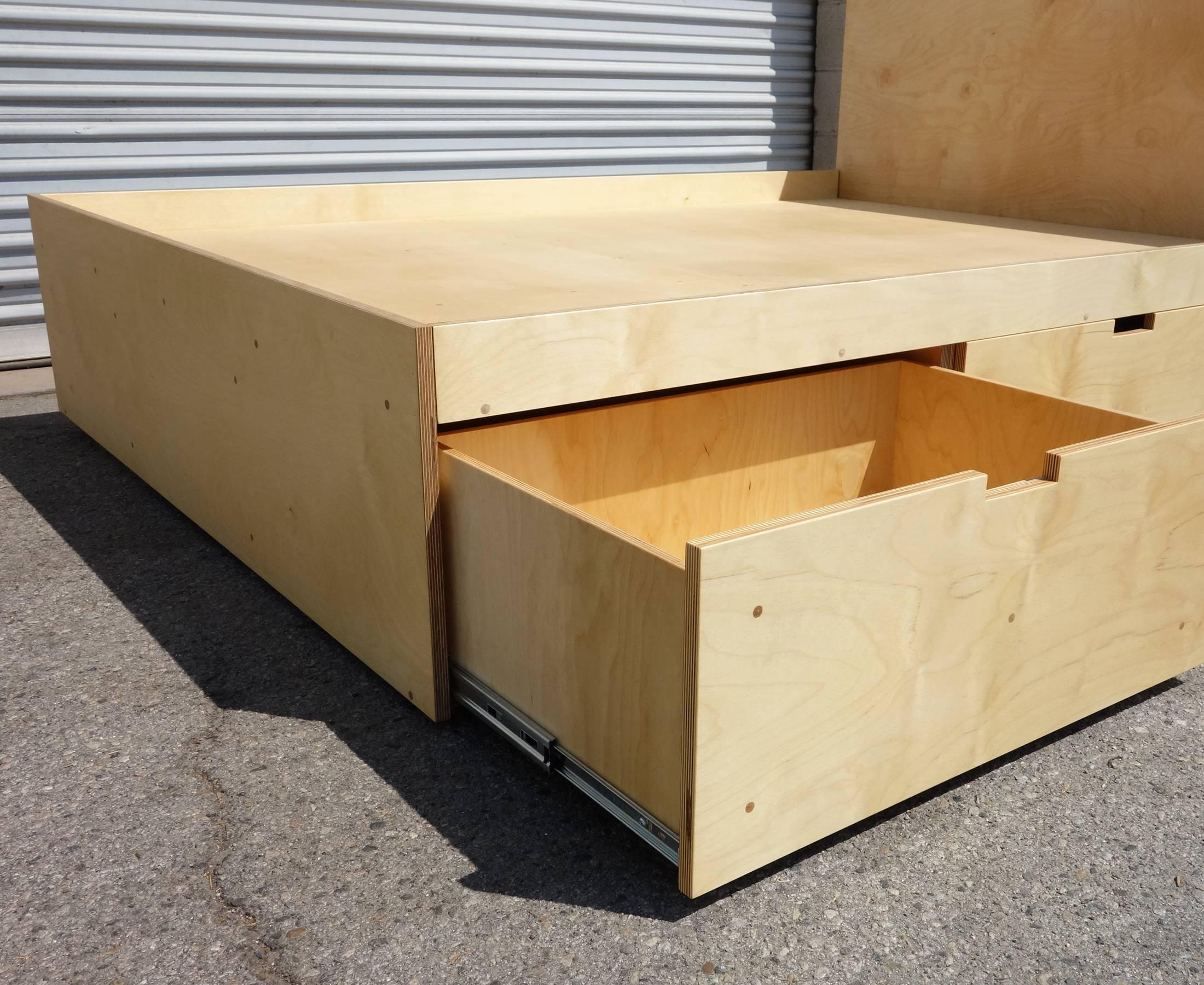 plywood storage bed