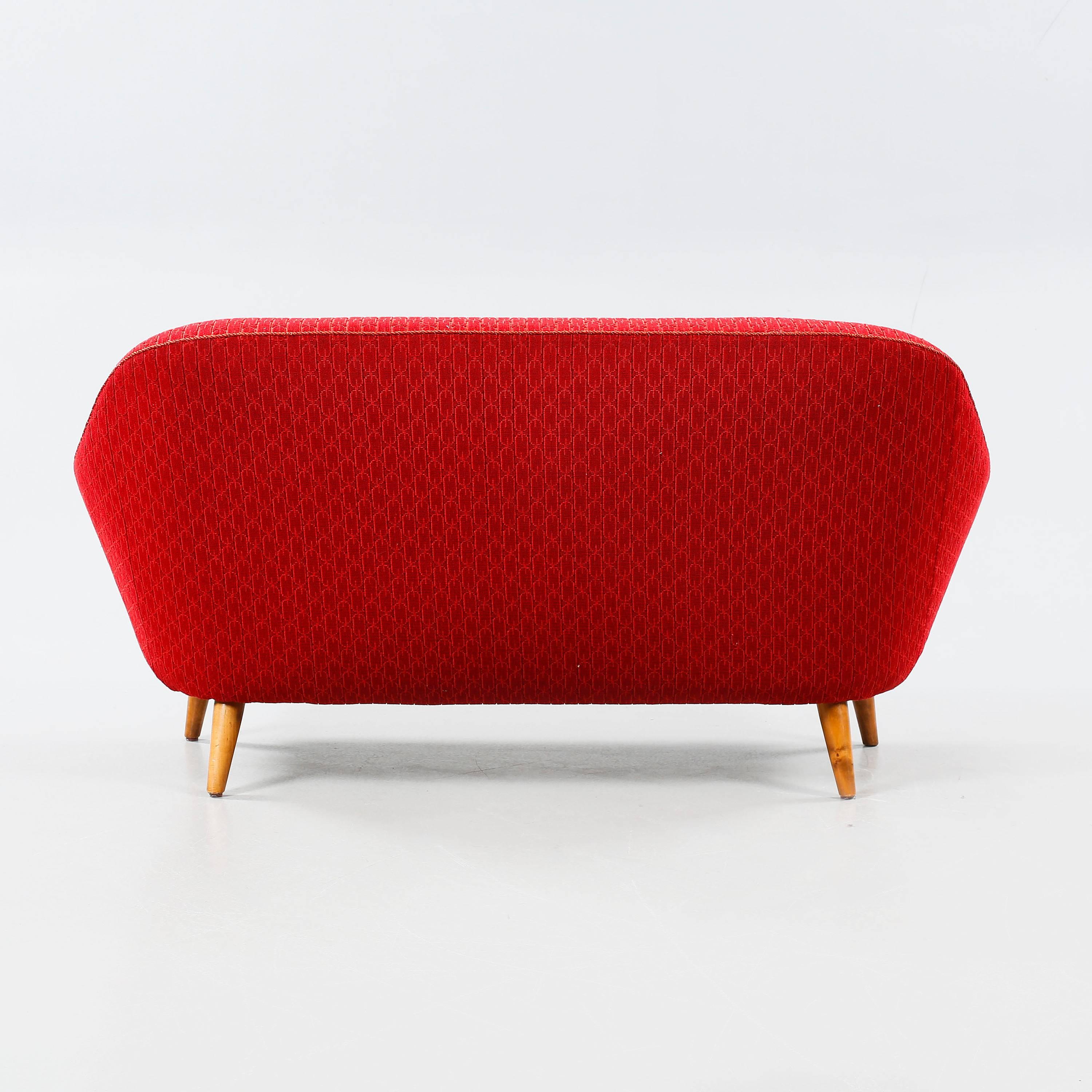 Wool Scandinavian Modern Sofa by Svante Skogh for Klings Moble