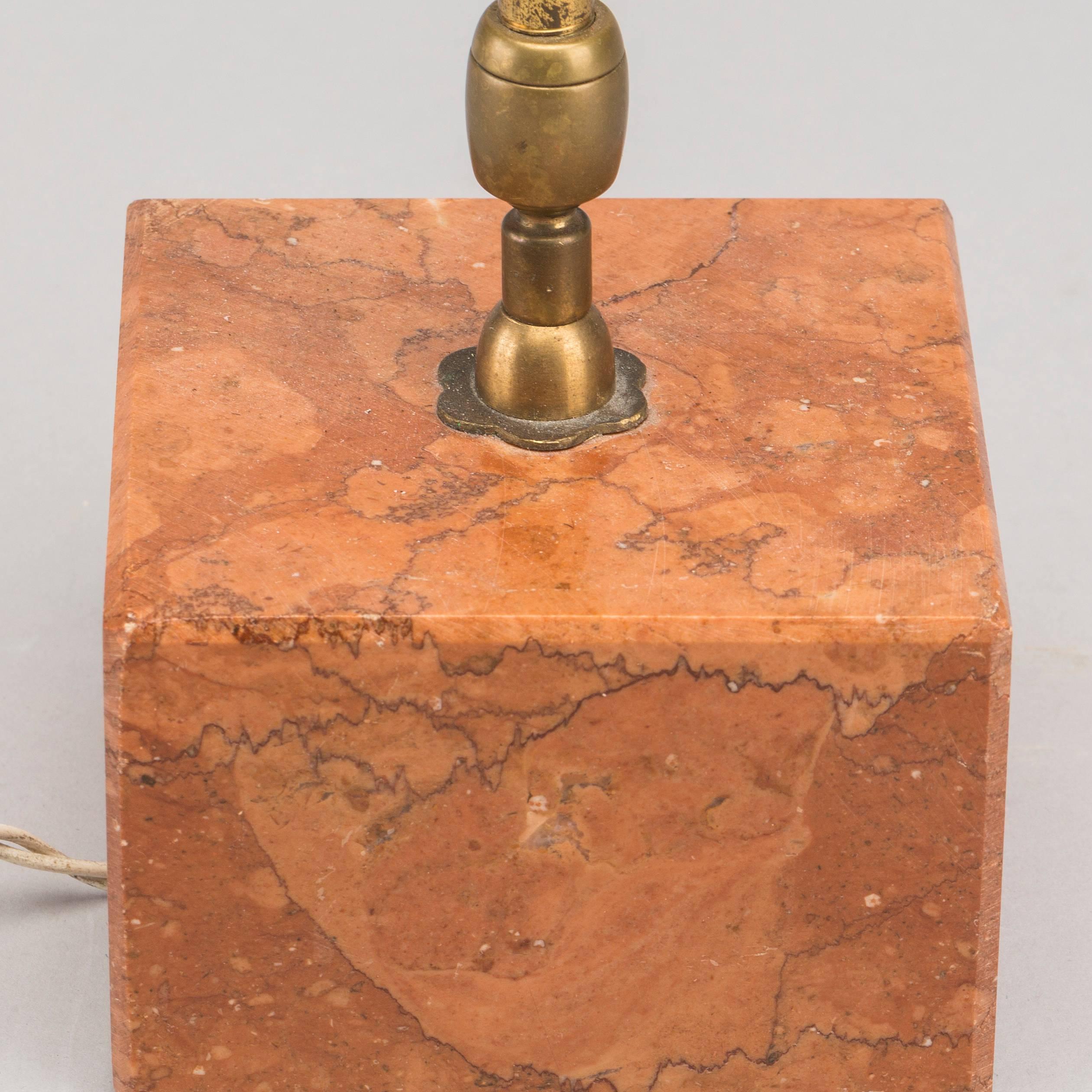Mid-Century Modern 1940s, Italian Brass Table Lamp