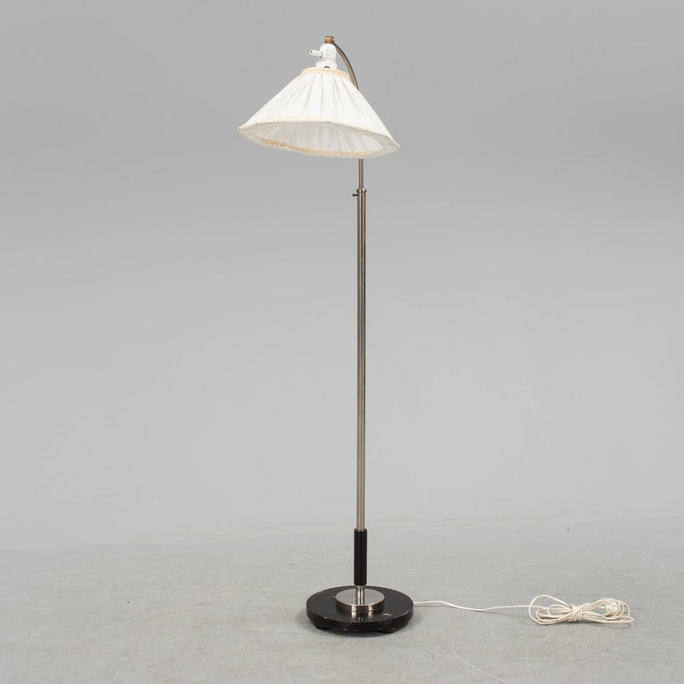 1930s Scandinavian Art Deco Floor Lamp Manufactured by Zenith at 1stDibs