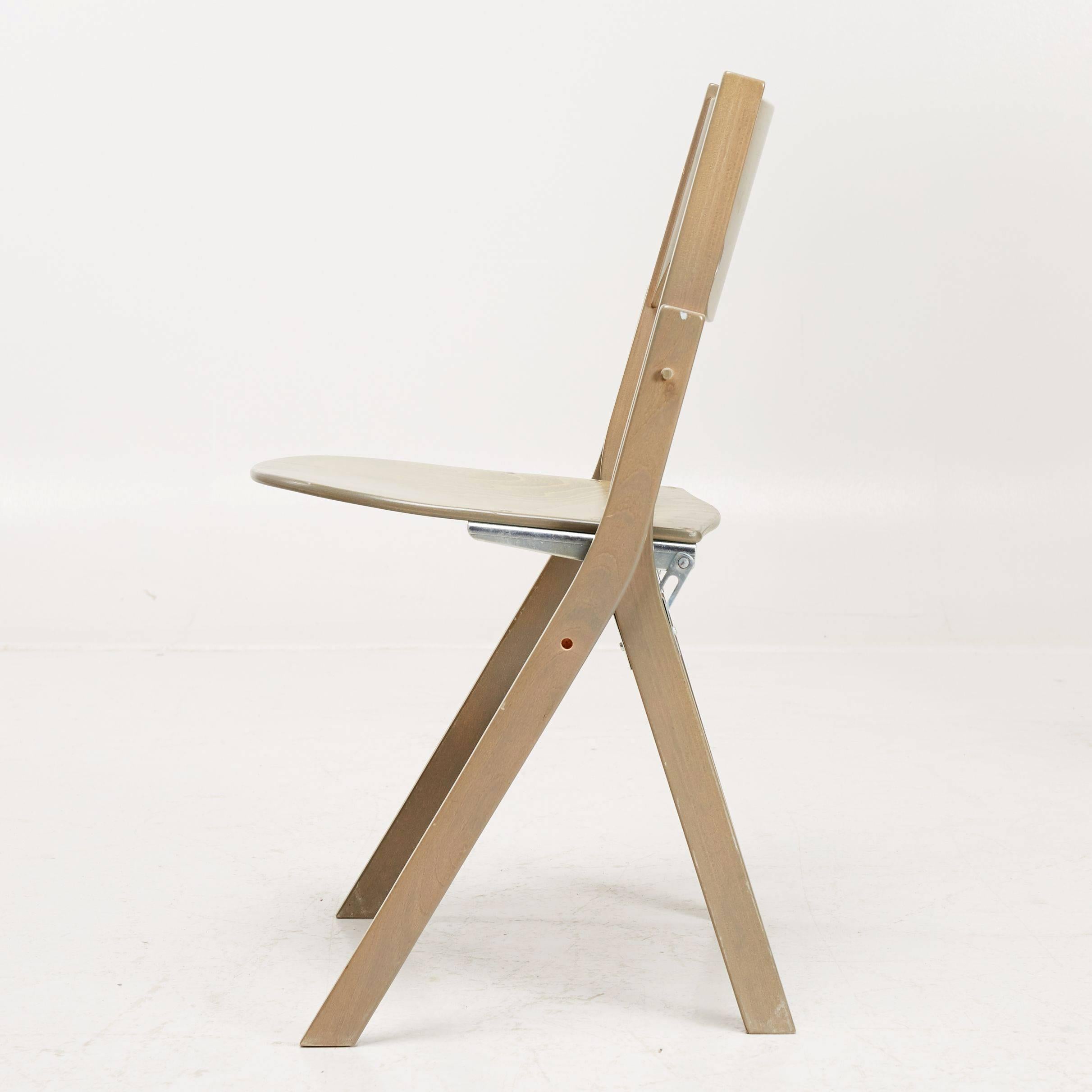 Scandinavian Modern Set of 24 Scandinavian Postmodern Folding Chairs by Swedish Ake Axelsson