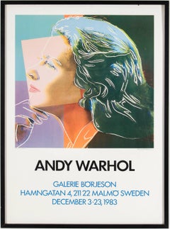 Diptych Portrait of Ingrid Bergman, Original Posters of Andy Warhol Exhibition