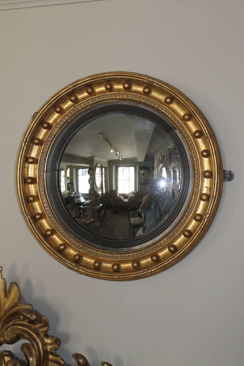 19th Century English Convex Mirror 2