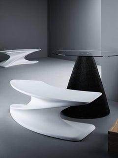 Pair of Benches "Drift-In" & "Drift-Out" by Amanda Levete for Established & Sons