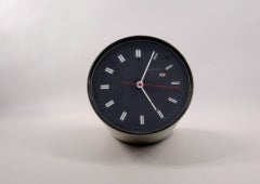 Silver Table Clock "Secticon" by Angelo Mangiarotti for Secticon