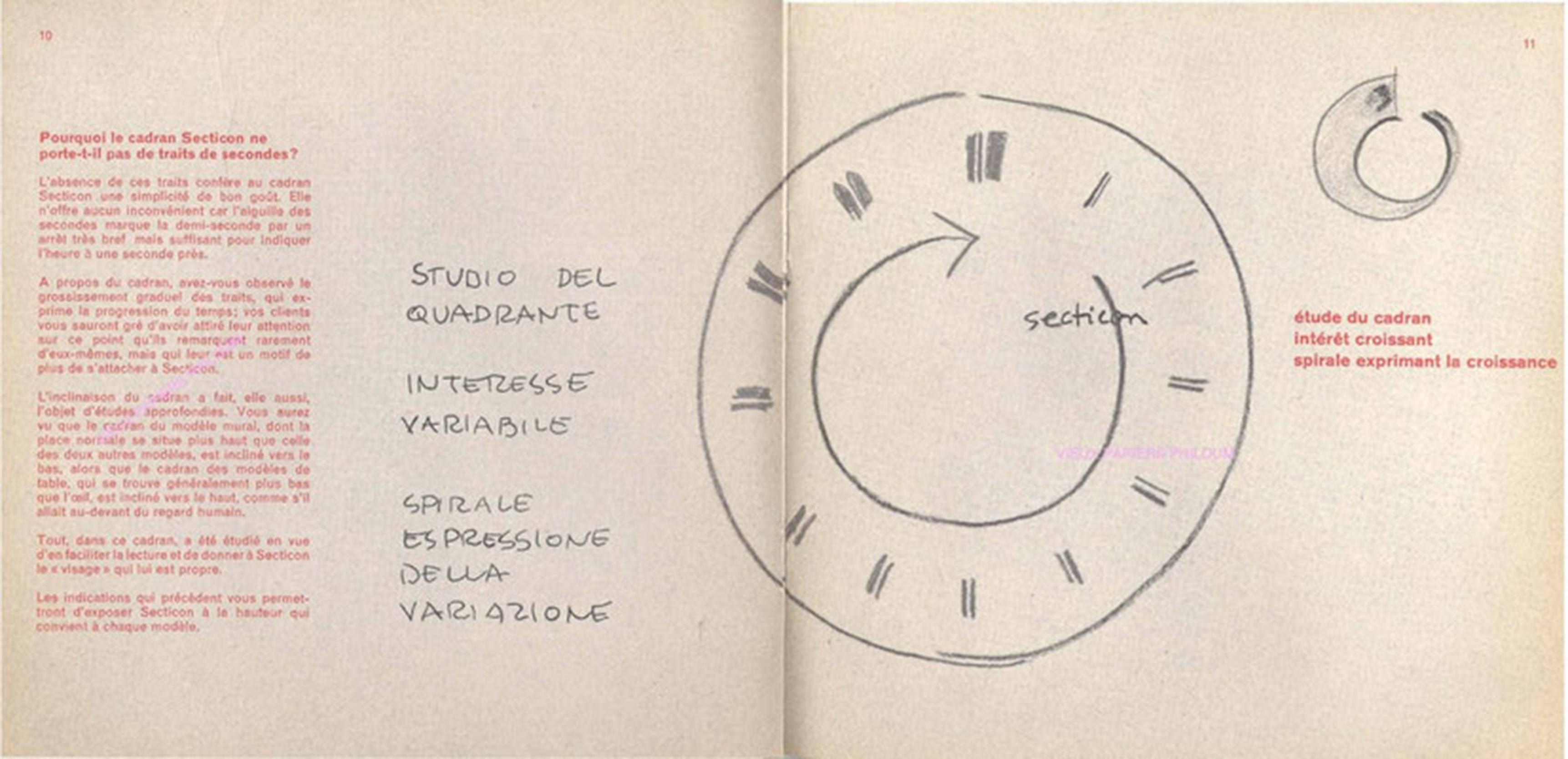 Mid-20th Century White Table Clock 