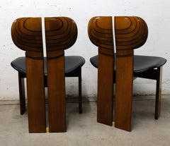 Pair of Africa Chairs by Afra and Tobia Scarpa, Maxalto Artona Series