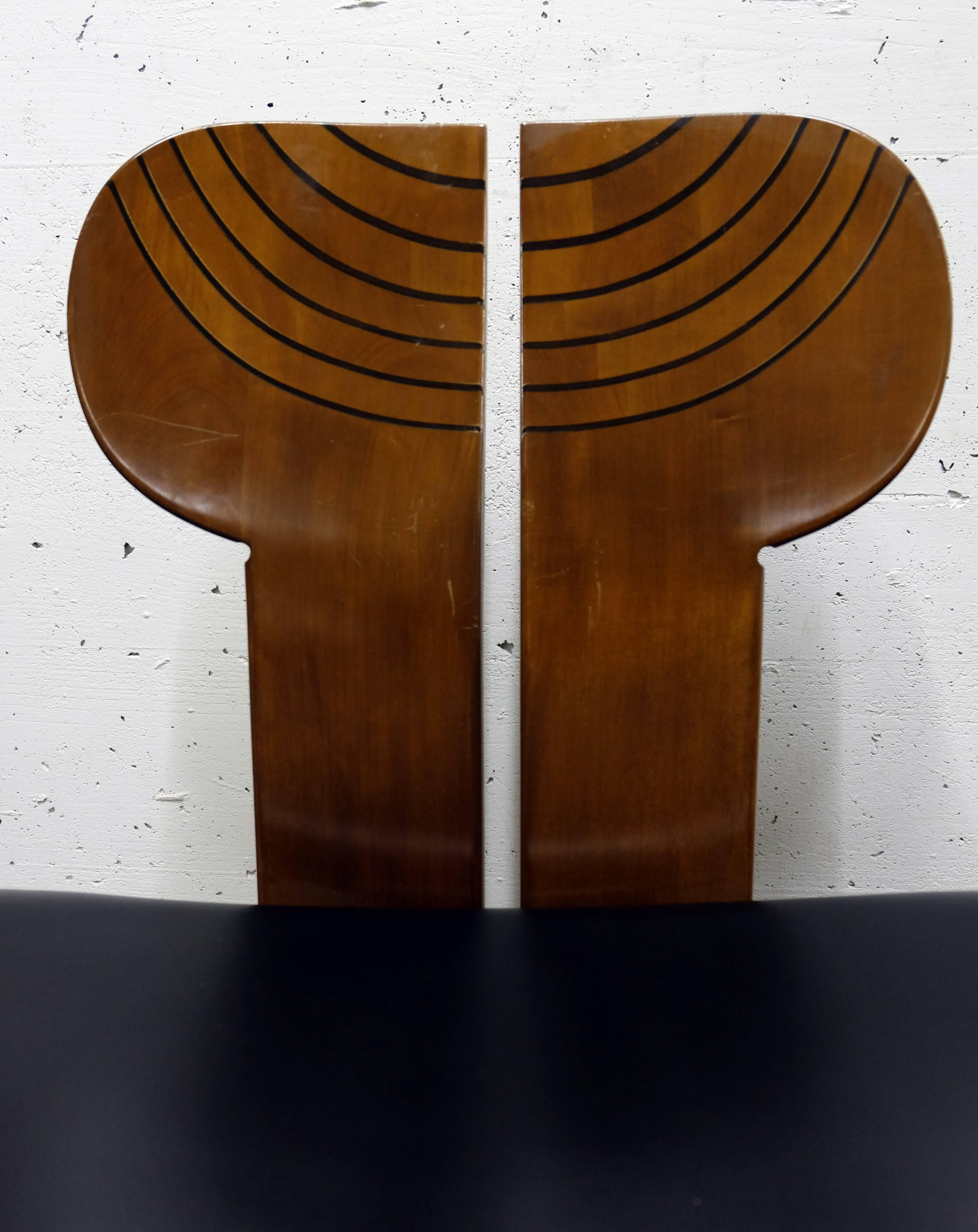 Pair of Africa Chairs by Afra and Tobia Scarpa, Maxalto Artona Series In Good Condition For Sale In Geneva, CH