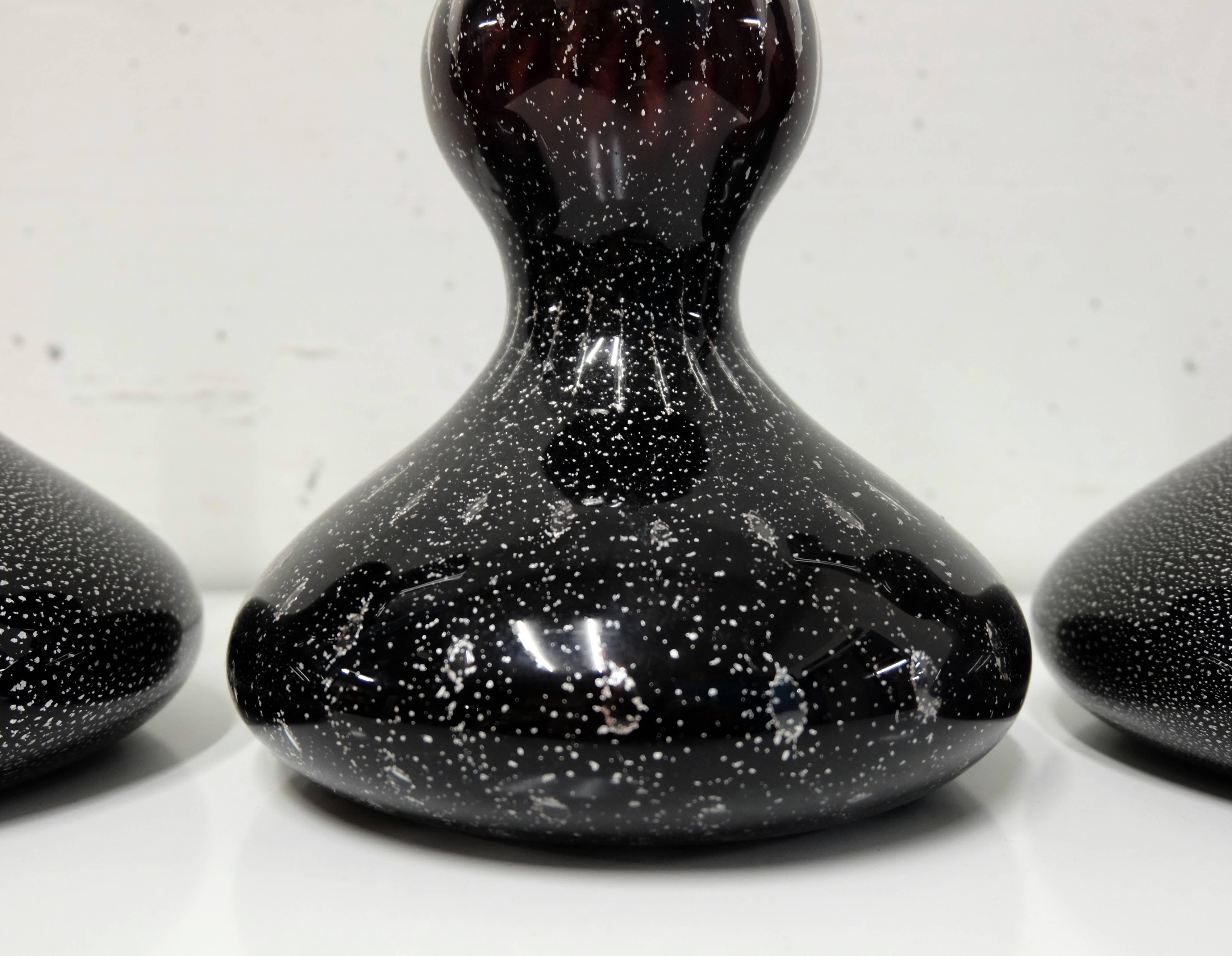 Post-Modern Murano Soliflor Vases by Christian Geissbuhler with Compania Vetraria Murano For Sale