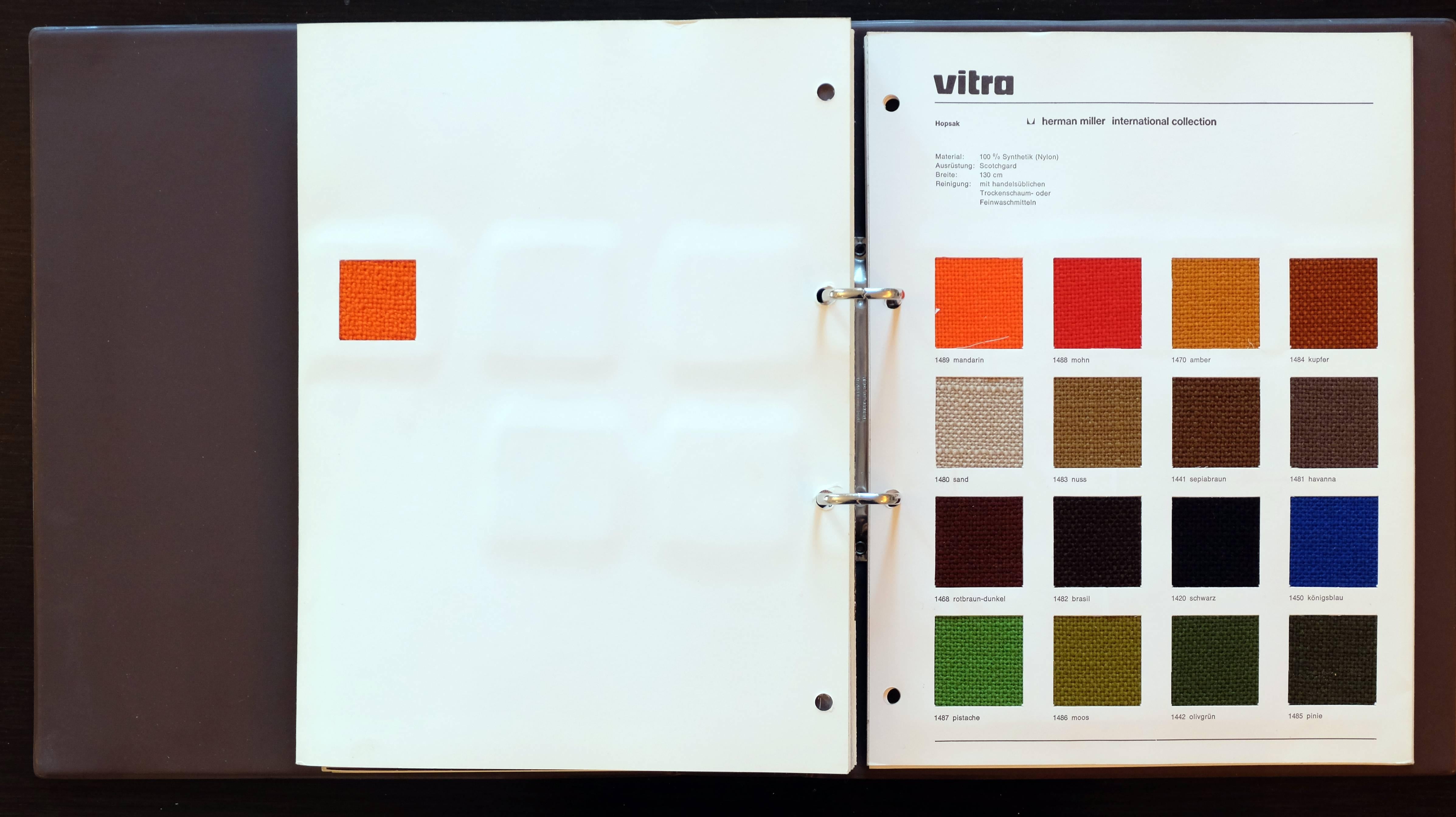 Herman Miller International Collection and Vitra, 1978 Dealer's Catalogue 3
