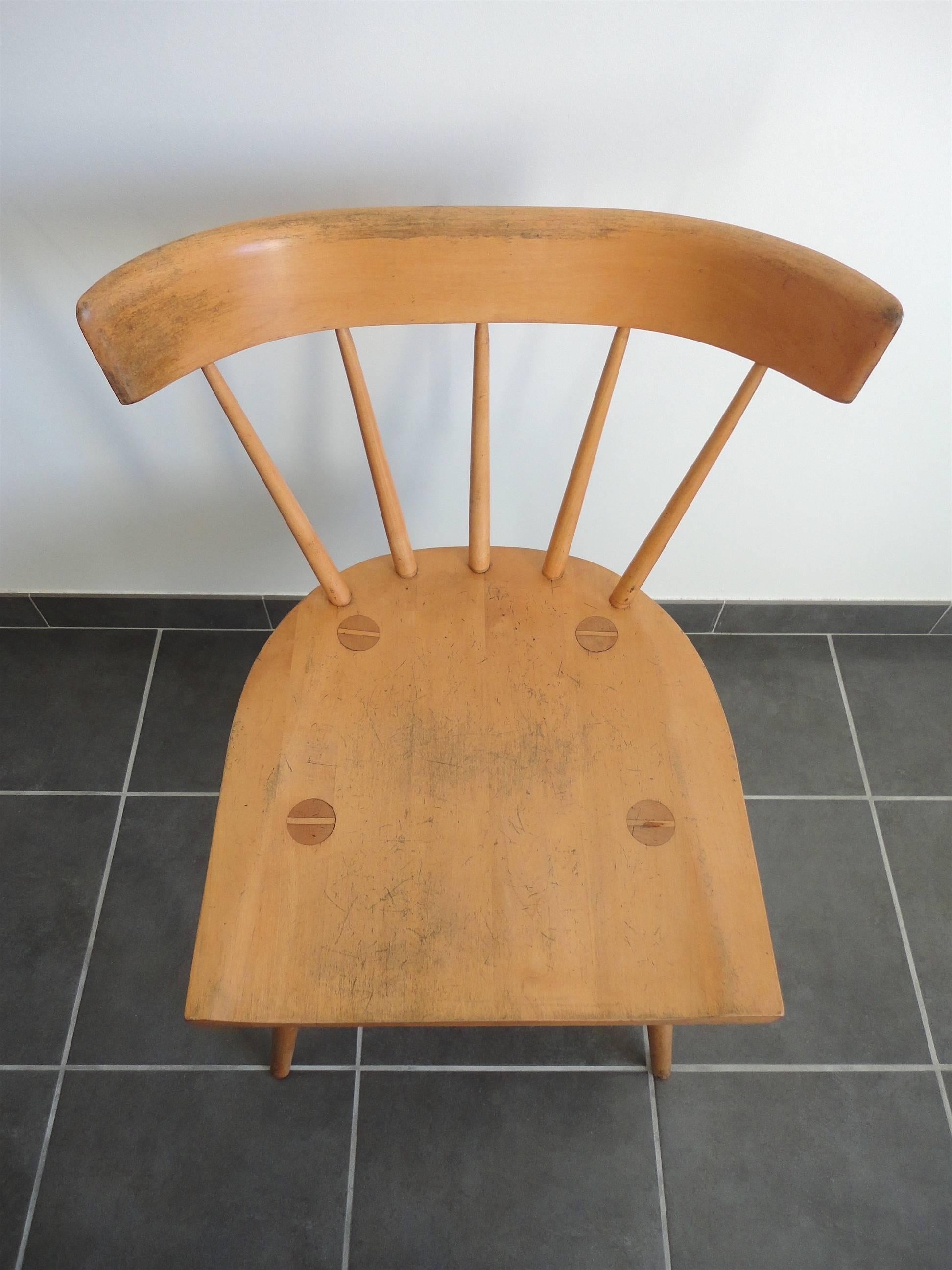 Spindle Back Planner Group Chair by Paul McCobb for Winchendon, 1950s In Excellent Condition In La Teste De Buch, FR