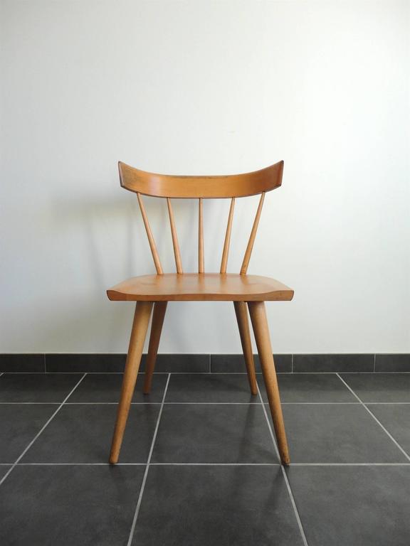 Maple Spindle Back Planner Group Chair by Paul McCobb for Winchendon, 1950s For Sale