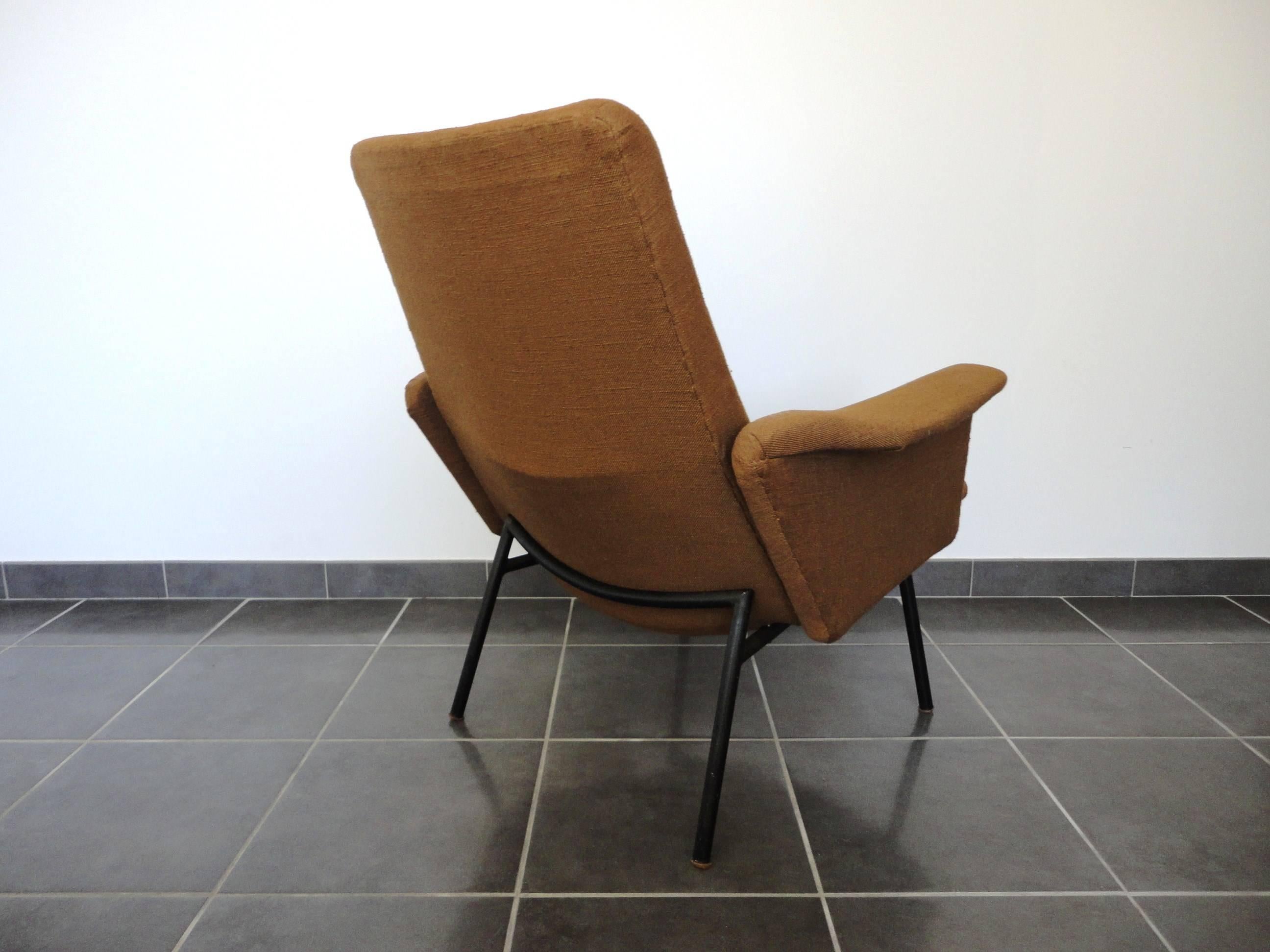 Mid-Century Modern Pierre Guariche Lounge Chair for Steiner, France 1950s