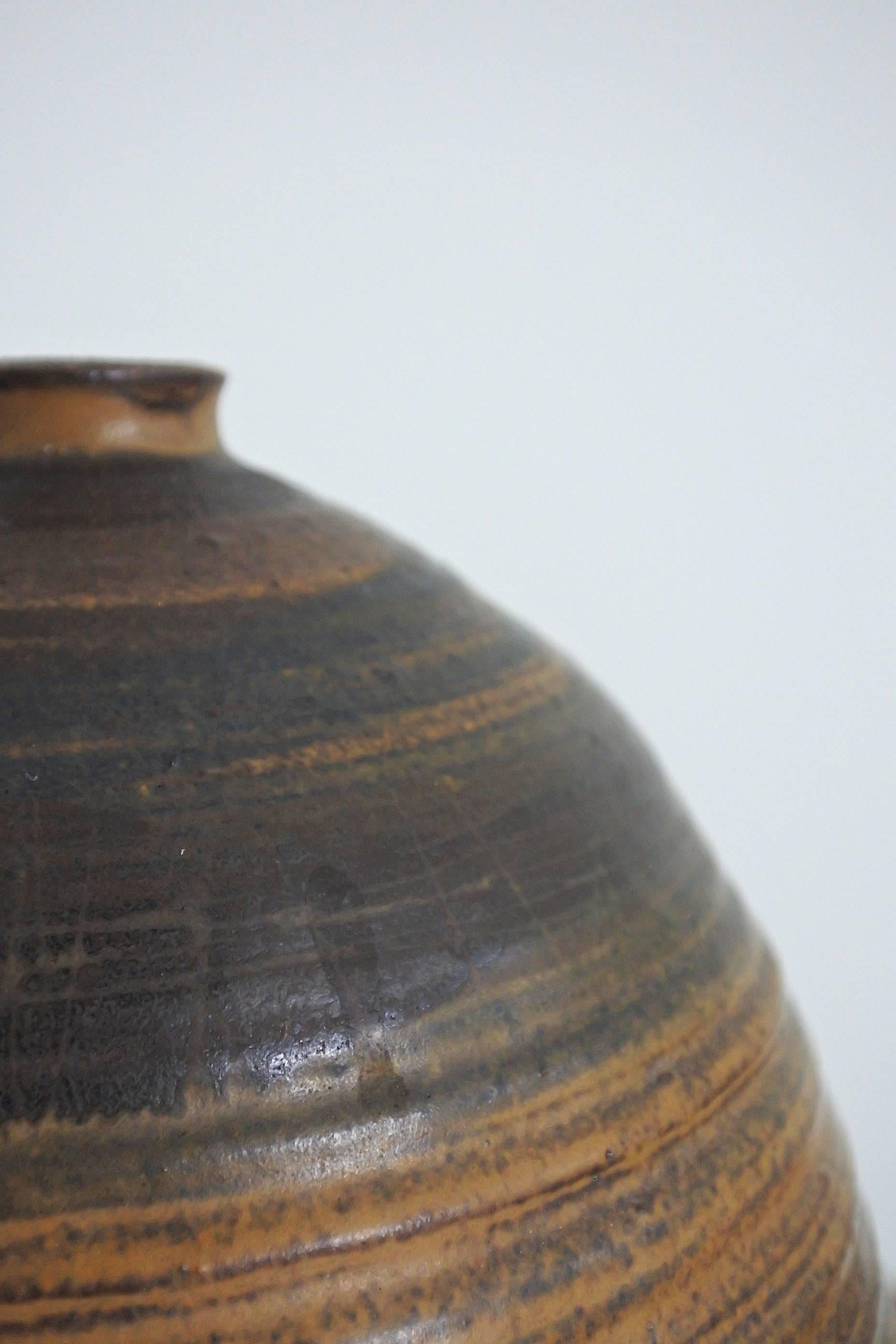 Mid-Century Modern Mid Century Large Studio Pottery Vase, USA 1960s For Sale