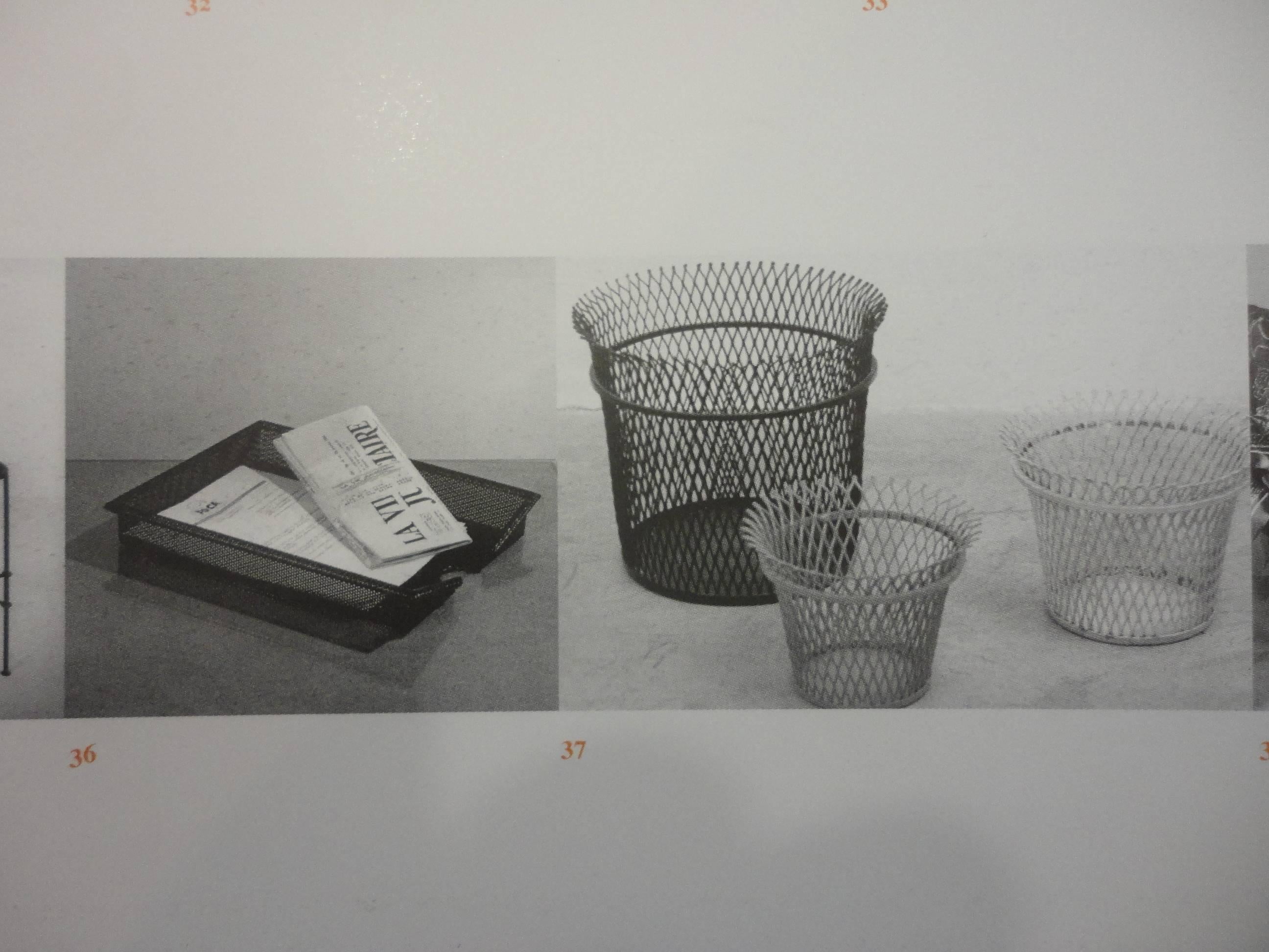 Mid-20th Century Documented Wastepaper Basket by Mathieu Mategot, 1951