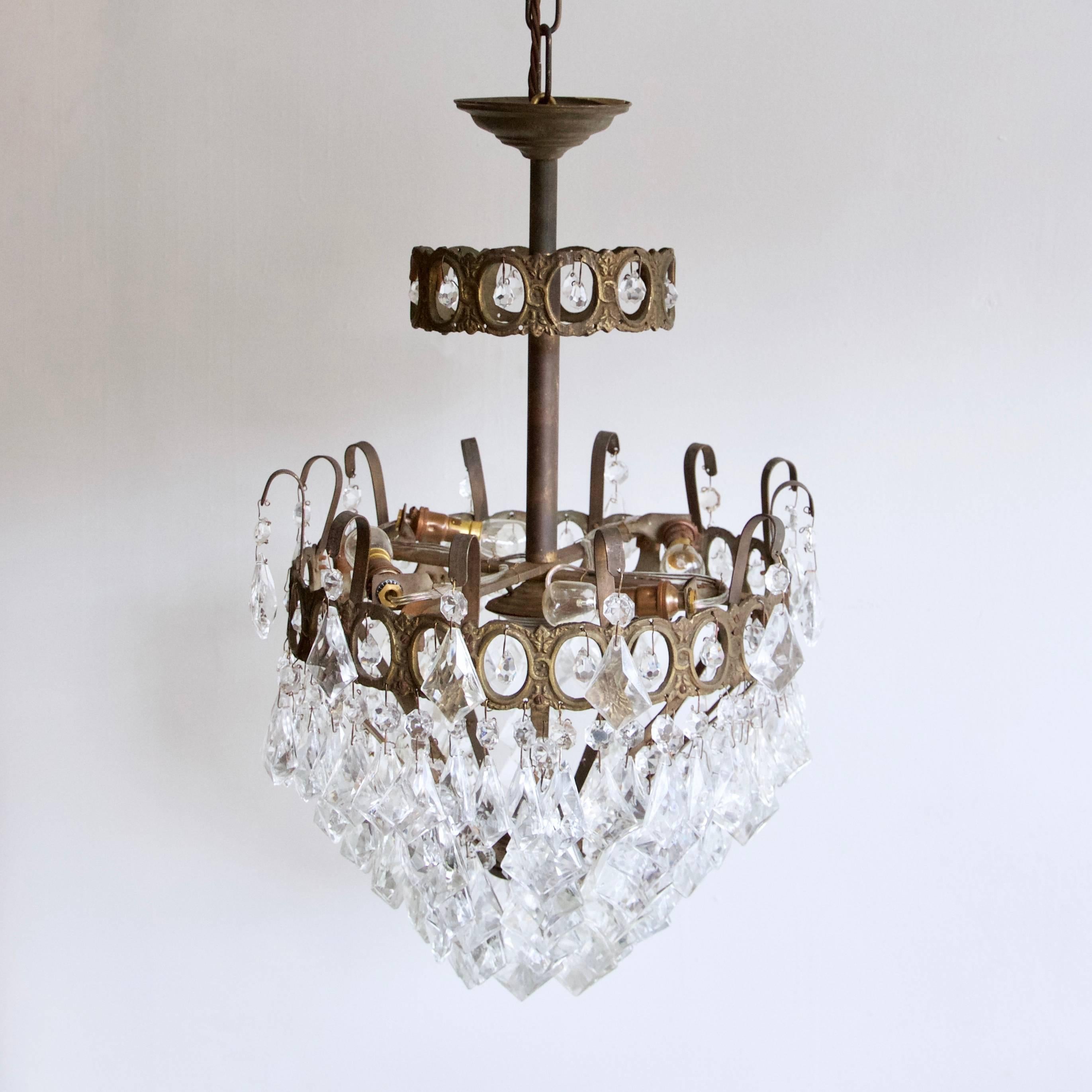 basket chandeliers