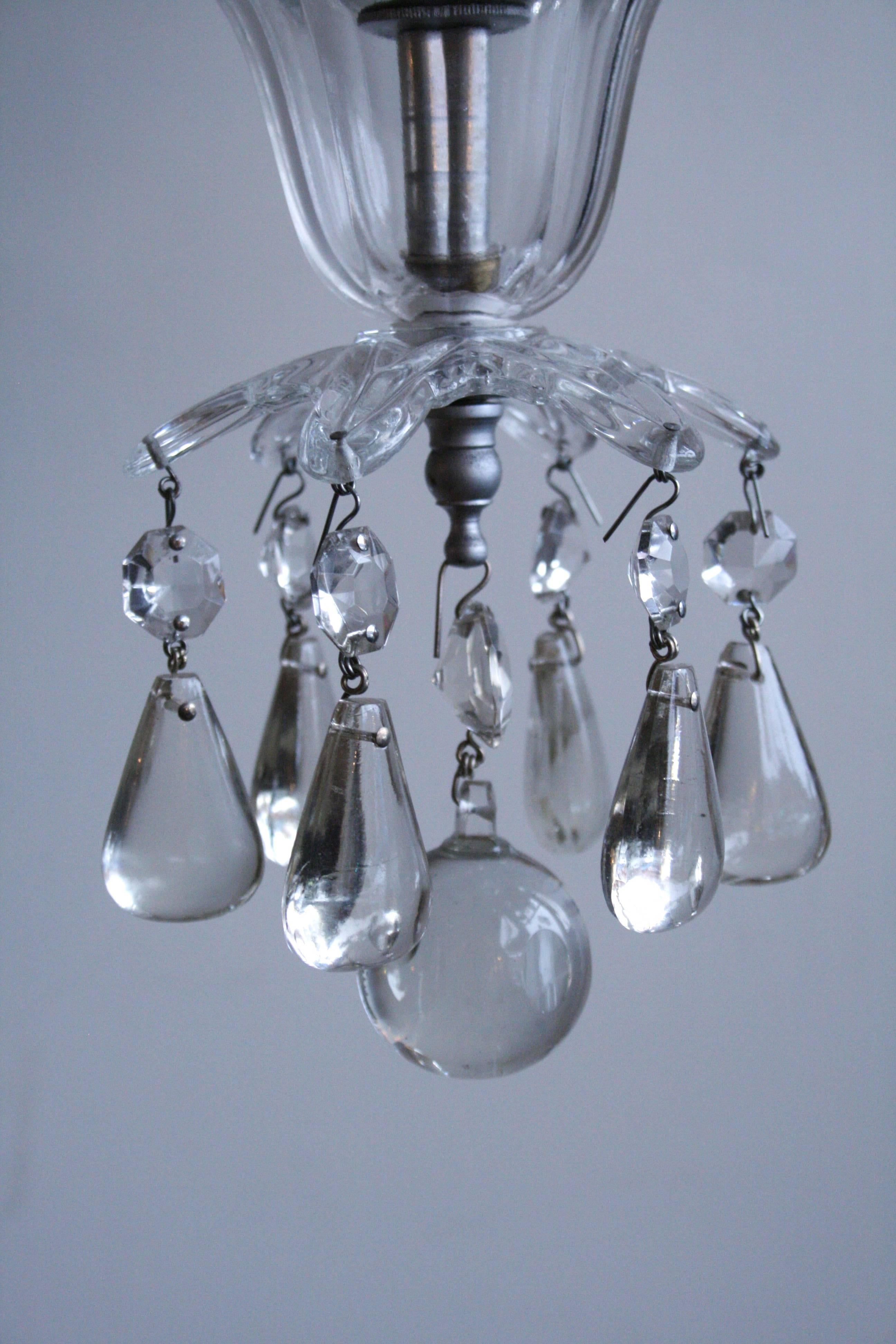 Early 1900s French Crystal Chandelier In Good Condition For Sale In Stockport, GB