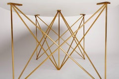 Indoor Lacquer Coffee Cocktail Table Outdoor Teak Powder Coated Base Mid-Century