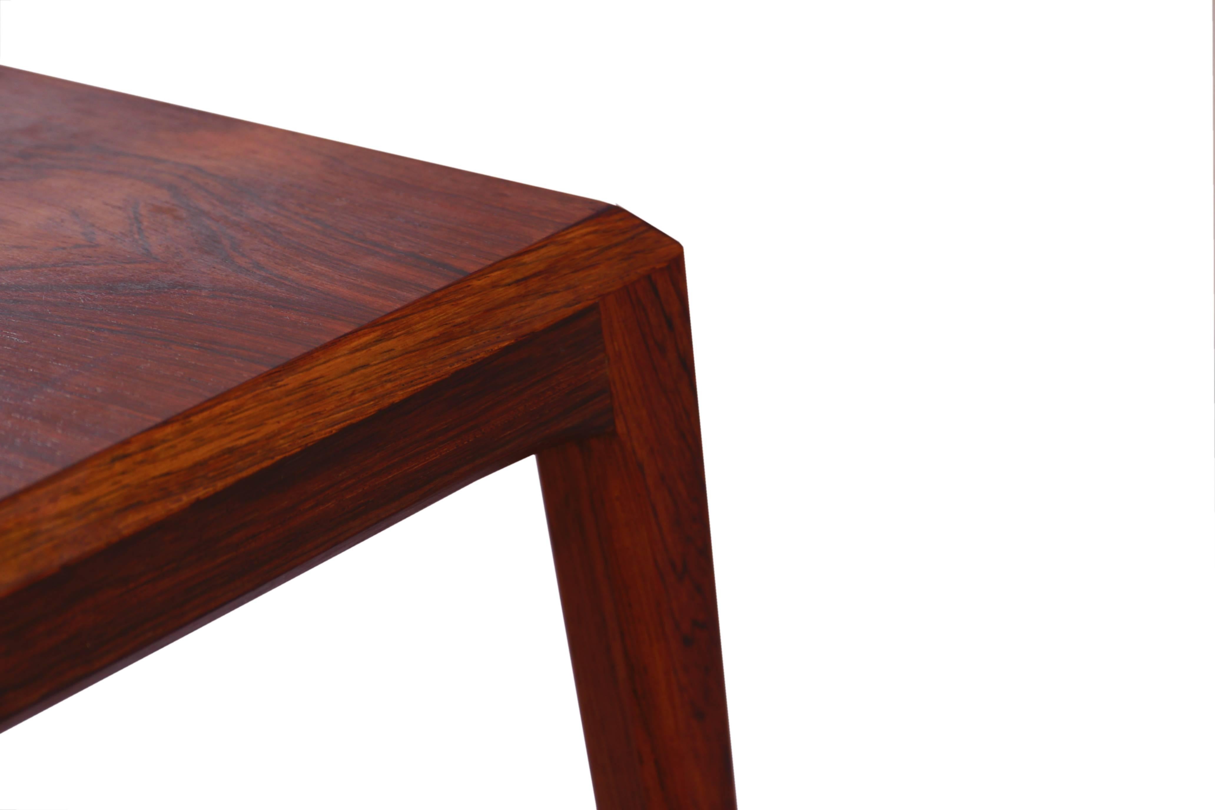 Mid-Century Modern Mid-Century Rosewood Side Table by Johannes Andersen for CFC Silkeborg For Sale