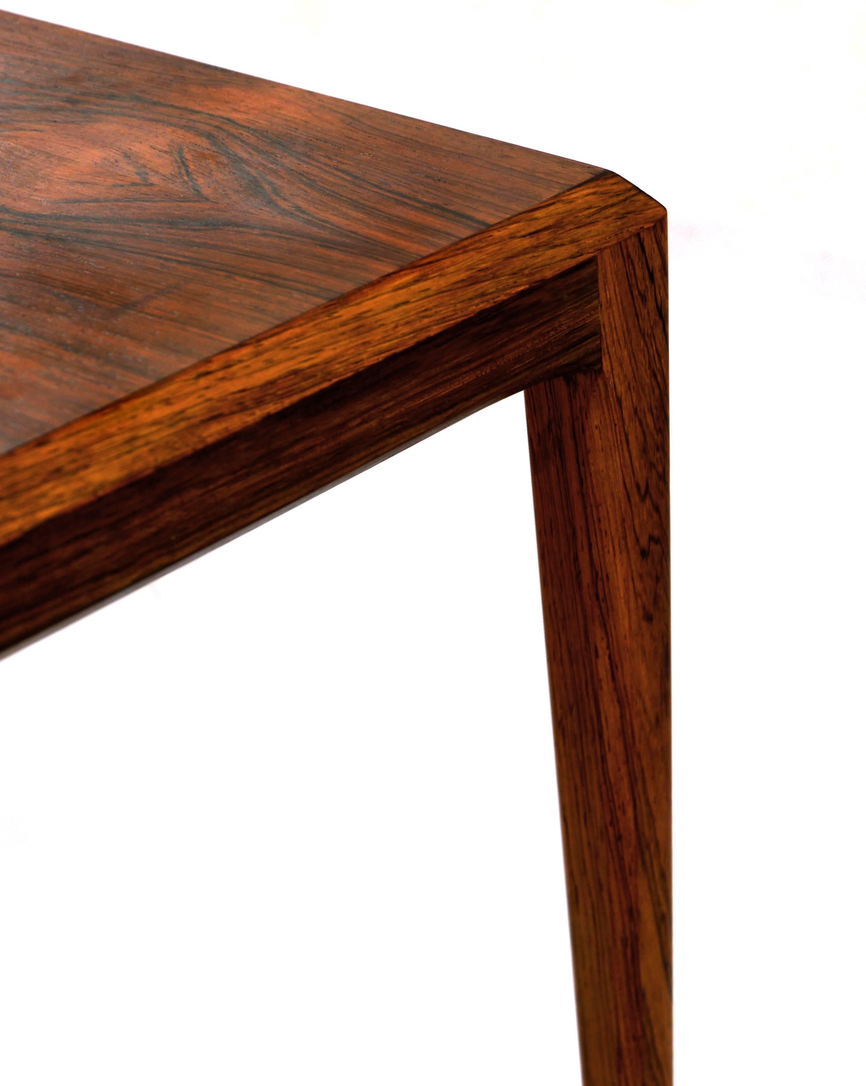 Danish Mid-Century Rosewood Side Table by Johannes Andersen for CFC Silkeborg For Sale