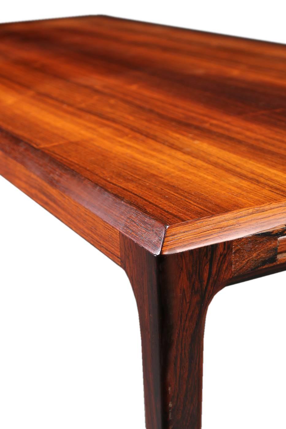20th Century Danish Mid-Century Rosewood Coffee Table by Johannes Andersen for CFC Silkebor For Sale