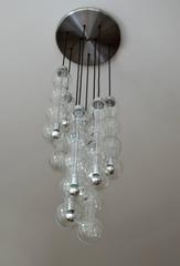 Mid-Century German Extra Large Cascade Bubble Tulip Lamp from Doria Model 4309