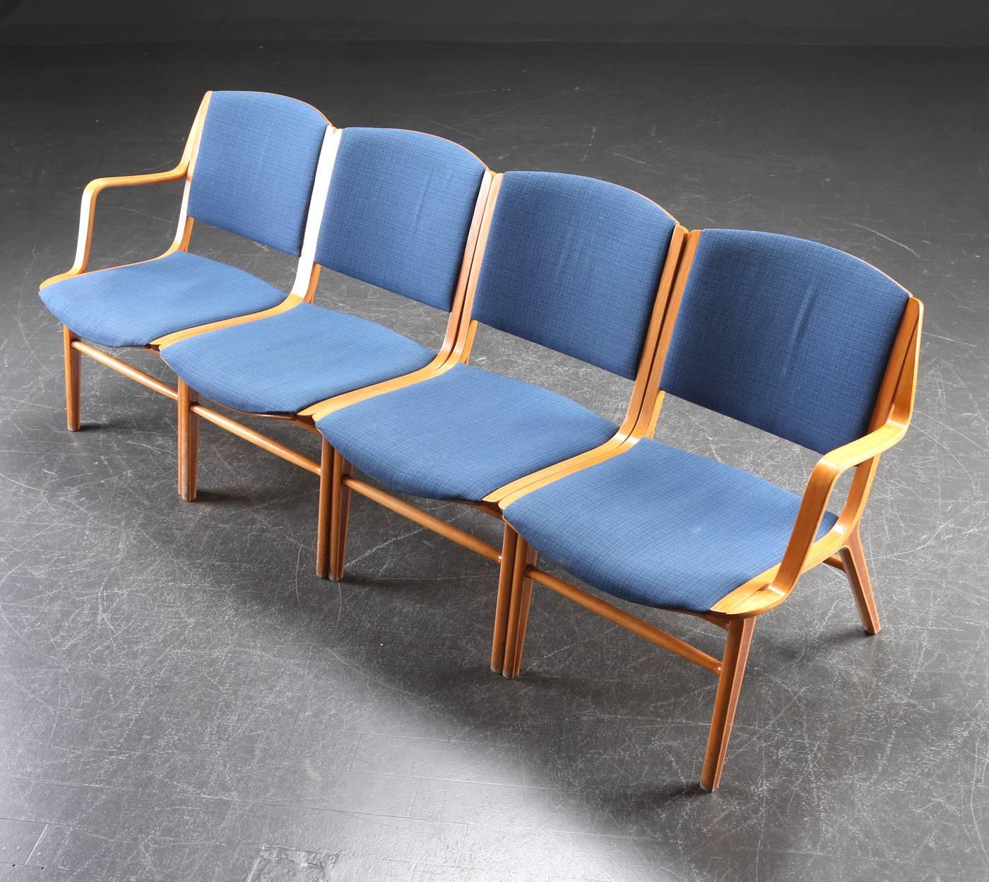 20th Century AX Lounge Set by Peter Hvidt & Orla Mølgaard-Nielsen for Fritz Hansen For Sale
