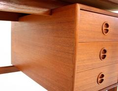 Mid-Century Danish Teak Desk by Arne Vodder for Gv Møbler, 1960s