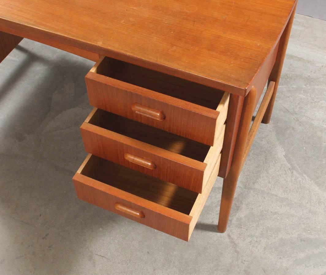 Mid-Century Modern Danish Mid-Century Teak Desk from 1960s For Sale