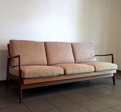 Danish Mid-Century Three-Seat Teak Sofa and Daybed from 1960s